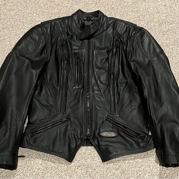 New Harley Davidson FXRG Leather Jacket Women’s Medium - Picture 1 of 6